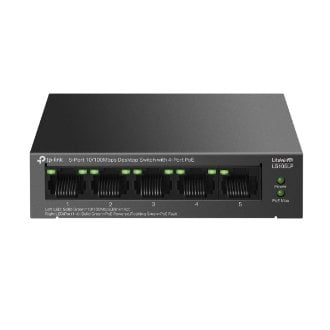 Switch TP-Link LS105LP LiteWave 5 puertos 10/100 4P PoE+ metal
