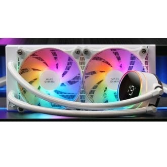 Refrigeración líquida Mars Gaming MLLCD240W 5002 FRGB pantalla LCD blanco