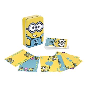 Baraja de Naipes en Caja Metálica Paladone Minions - Juego de Cartas Temático para Fans de los Minions
