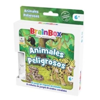 BrainBox Pocket Animales Peligrosos - Juego de Memoria Educativo para Niños a Partir de 6 Años