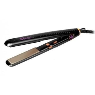 Plancha de pelo Beautac Bt5100 Black Placa ceramica/turmalina tecnología de iones black