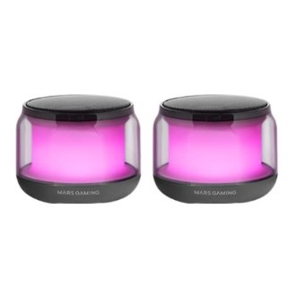 Altavoz bluetooth 2,0 Mars Gaming Ms-aura negro Rgb 360Âº Bt 5,3 15w alimentación Usb + Jack 3,5mm