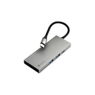 Adaptador NGS USB tipo C de aluminio 2xUSB 3,0 1xUSB-C con carga 100W 1xHDMI