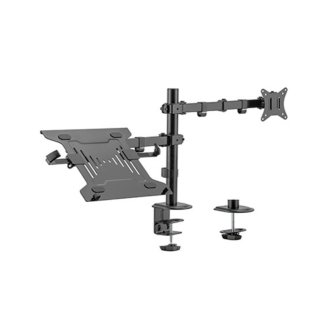Soporte de mesa TooQ DB1032TN-B 13" a 32" con brazo + soporte portátil