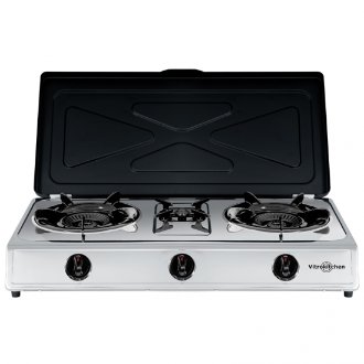 Hornillo Vitrokitchen 360IB Inox 3F Gas C/T