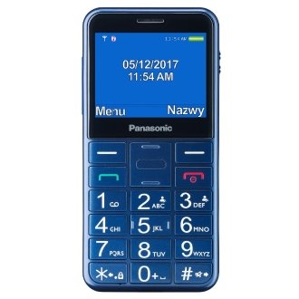 Seniorphone Panasonic KX-TU155EXCN con base azul