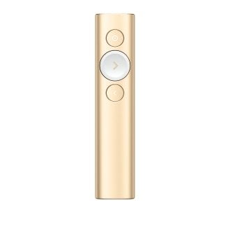 Mando de presentaciones inalámbrico Logitech Spotlight 30m oro