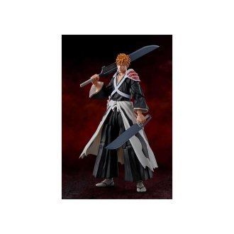Ichigo kurosaki dual zangetsu ver. fig. 155 cm bleach sh figuarts
