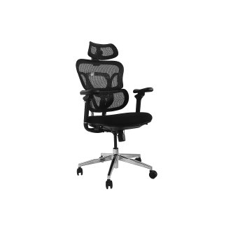 Silla De Oficina Ergonomica Equip 651050 Premium tapiceria Malla 5 Posiciones negro