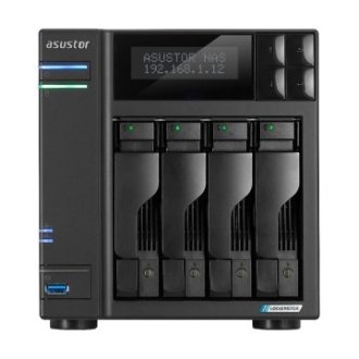 Servidor Nas Asustor Lockerstor As6704t 4 Bahias 3.5" 4 X M.2 Nvme Celeron N5105 Quad Jasper Lake 2.0ghz 4gb 2x2.5gbe