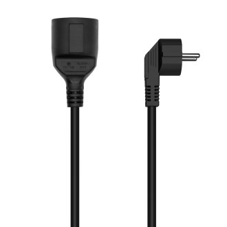 Cable alargador / extensor de alimentación Aisens 1xSchuko macho - 1xSchuko hembra 3m Negro