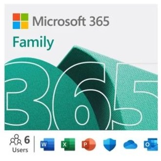 Microsoft Office 365 Family 6 usuarios en el mismo hogar 1 Año box