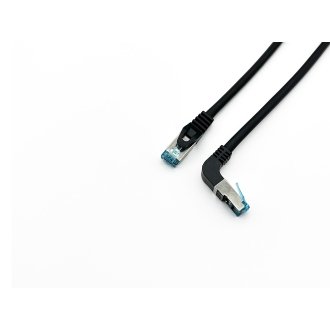 Cable de red Equip S/FTP Cat6A 0.5m LS0H acodado negro