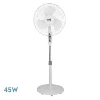 Ventilador De Pie Bise Blanco 3 Velocidades 45w 3 Aspas mando a distancia 45W