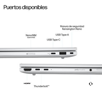 Portatil hp elitebook 8 g1i ai 14 pulgadas ultra 7 - 258v -  32gb -  ssd 1tb -  w11p