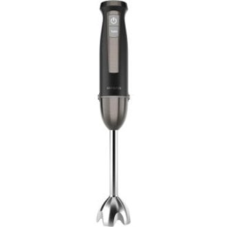BATIDORA DE MANO AIWA KENKIRI 1500 40 VELOCIDADES 6 CUCHILLAS SATOKU VASO 800ml NEGRO