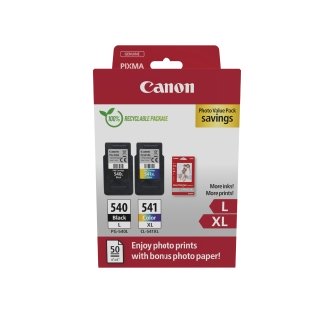 Pack original Canon PG-540L y  CL-541XL + papel fotográfico