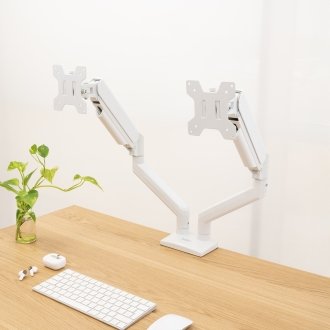 TooQ DB1434TNR-W soporte para monitor 86,4 cm (34") Escritorio Blanco