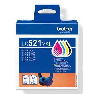 Multipack brother lc521val negro - cian - magenta - amarillo