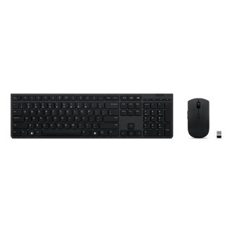 TECLADO Y MOUSE LENOVO WIRELESS RECARGABLE  3 DISPOSITIVOS 2.4Gz y BLUETOOTH