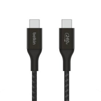 CABLE BELKIN CAB015BT1MBK USB-C A USB-C BOOST CHARGE 1M 240W DOBLE TRANZADO NEGRO