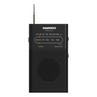 RADIO ANALOGICA MINI CON ALTAVOZ DAEWO DW1027 AM/FM ENTRADA JACK 3.5mm ANTENA TELESCOPICA FUNCIONA C