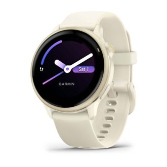 Garmin vívoactive 6 3,05 cm (1.2") AMOLED 42 mm Digital 390 x 390 Pixeles Pantalla táctil Blanco Wifi GPS (satélite)