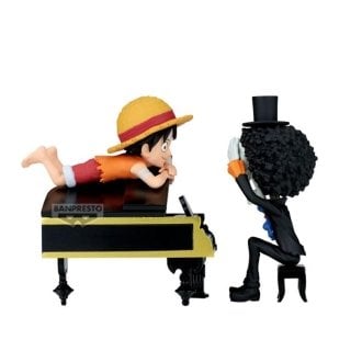 Figura banpresto one piece world collectable figure log stories - monkey d.luffy & brook  pulgadasthats great!! after all this time - he's still!!! 8cm