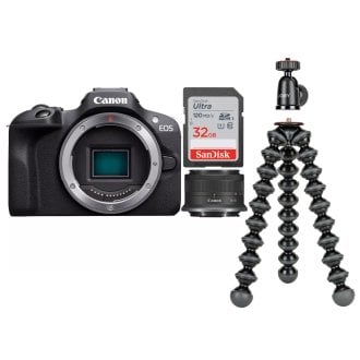 CAMARA CANON EOS R100+RF-S 18 45MM+TRIPODE+32GB