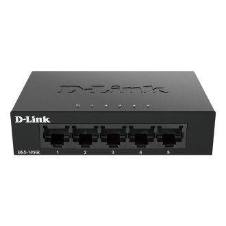 Switch D-Link DGS-105GL 5 puertos 10/100/1000 metálico