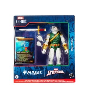 Figura hasbro marvel legends series magic the gathering man - wolf