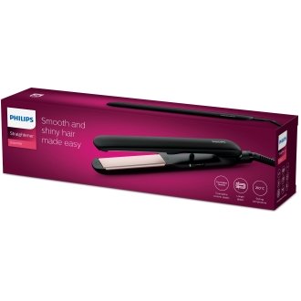 PLANCHA DE PELO PHILIPS HP8321/00 ESSENTIALCARE PLACAS DE CERAMICA EXTRALARGAS 100mm COLOR NEGRO