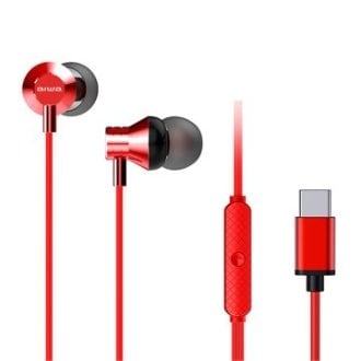 AURICULAR INTRAUDITIVO USB-C AIWA ESTM-50USB-C/RD COLOR ROJO MICROFONO INTEGRADO MANDO A DISTANCIA D
