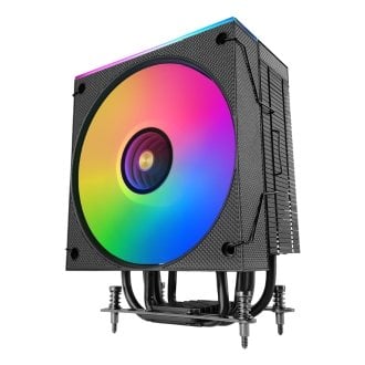 VENTILADOR CON DISIPADOR DE CPU MARS GAMING MCPULCD TDP 300W 120mm PANTALLA LCD ARGB NEGRO