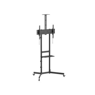 SOPORTE DE SUELO CON RUEDAS EQUIP 650636 PARA PANTALLA DE 37" - 70" MAX VESA 600x400 70KG ESTANTE