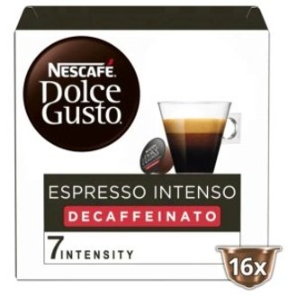 CÃPSULAS DOLCE GUSTO ESPRESSO INTENSO DESCAFEINADO TRIPACK NESCAFE 48 UNIDADES (3X16)