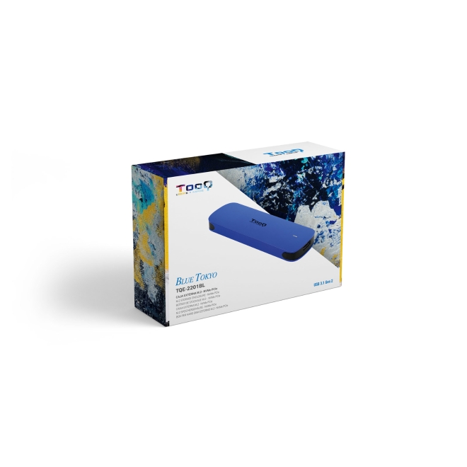 TOOQ TQE-2527R - Custodia per dischi rigidi HDD da 2,5, (SATA I/II/III fino a 9,5 mm di altezza, USB 3.0), alluminio, indicatore LED, rosso, 50 g
