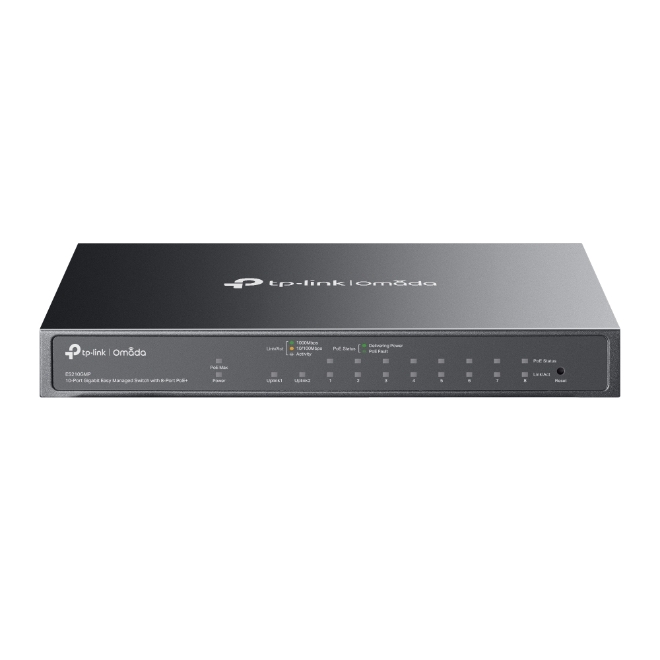 Switch semigestionable TP-Link ES210GMP 10P 1Gb 8xPoE+ 30W máx. 123W 1x ...