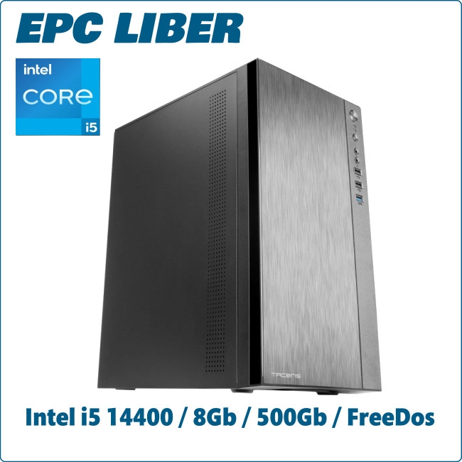 Ordenador ePc Liber Intel i5-14400 8GB 500GB NVMe FreeDos