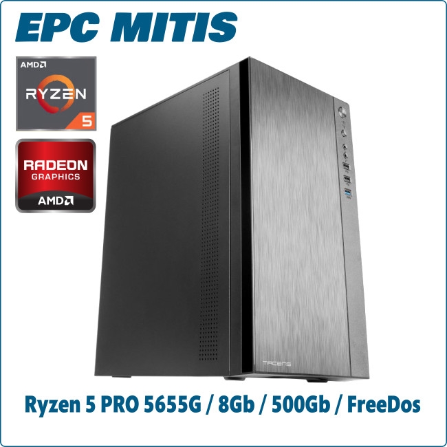 Ordenador ePc Mitis AMD Ryzen 5 PRO 5655G 8GB 500GB NVMe FreeDos