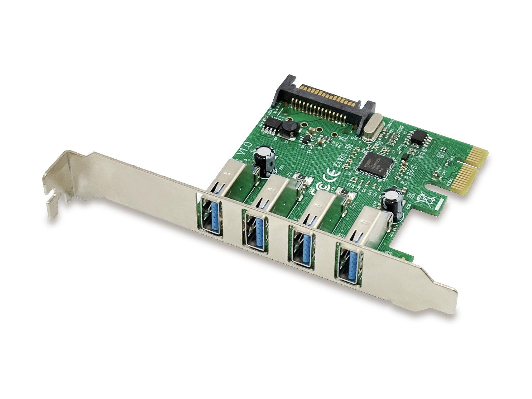 Tarjeta Controladora PCI Express Con 4 Puertos USB 3.0 - Expande Las Conexiones De Tu PC De Escritorio