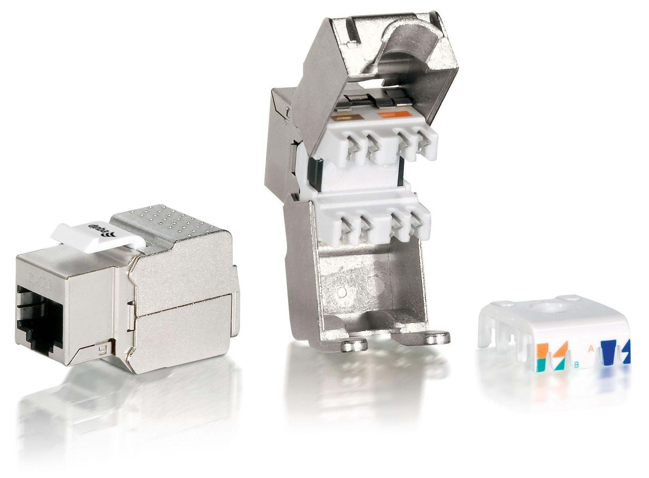 KIT 8 UDS CONEC HEMBRA RJ45 FTP CAT6 KEYSTONE TOOL EuropeanPC