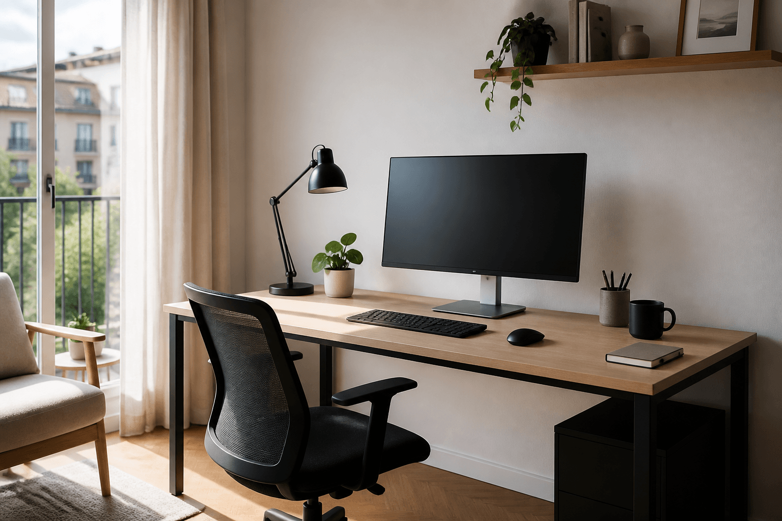 Cómo montar un puesto de teletrabajo cómodo y ordenado